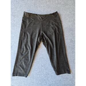Victoria's Secret Women's Capri Exercise Pants Charcoal Grey 3 Pockets Size XXL